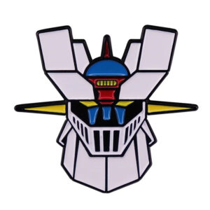 Broche Mazinger Z en cuivre avec fermoir papillon