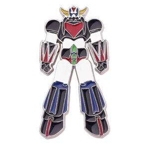 Broche Grendizer sculptée en cuivre, univers Goldorak