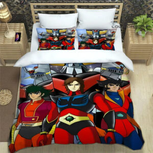 Parure de lit multicolore Goldorak pour chambre rétro