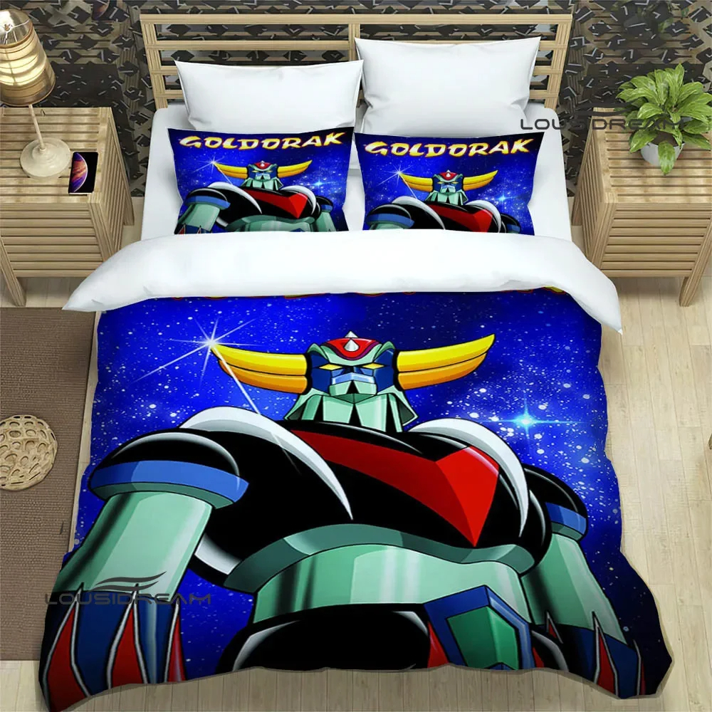 Parure de lit Goldorak multicolore, hommage aux robots des années 80