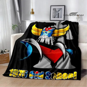 Couverture Goldorak en microfibre 100 % douce inspirée des batailles spatiales