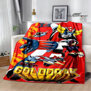 Couverture Goldorak vs Véga en microfibre 100 % douce