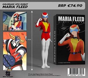 Figurine vinyle peinte à la main Maria Fleed Goldorak 19 cm, 1000 pièces