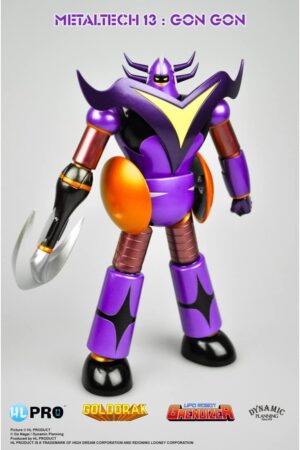 Figurine Goldorak Gon Gon Metaltech 13 coloris métallisé 17 cm
