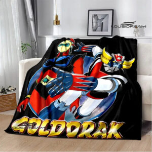 Couverture Goldorak de camping Guerrier de Véga en microfibre