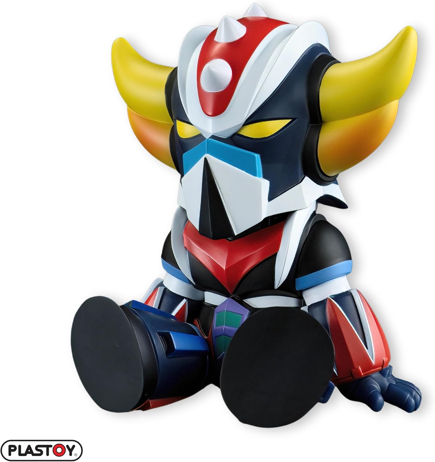 Tirelire Goldorak Chibi assis Plastoy en plastique 15 cm – Image 2