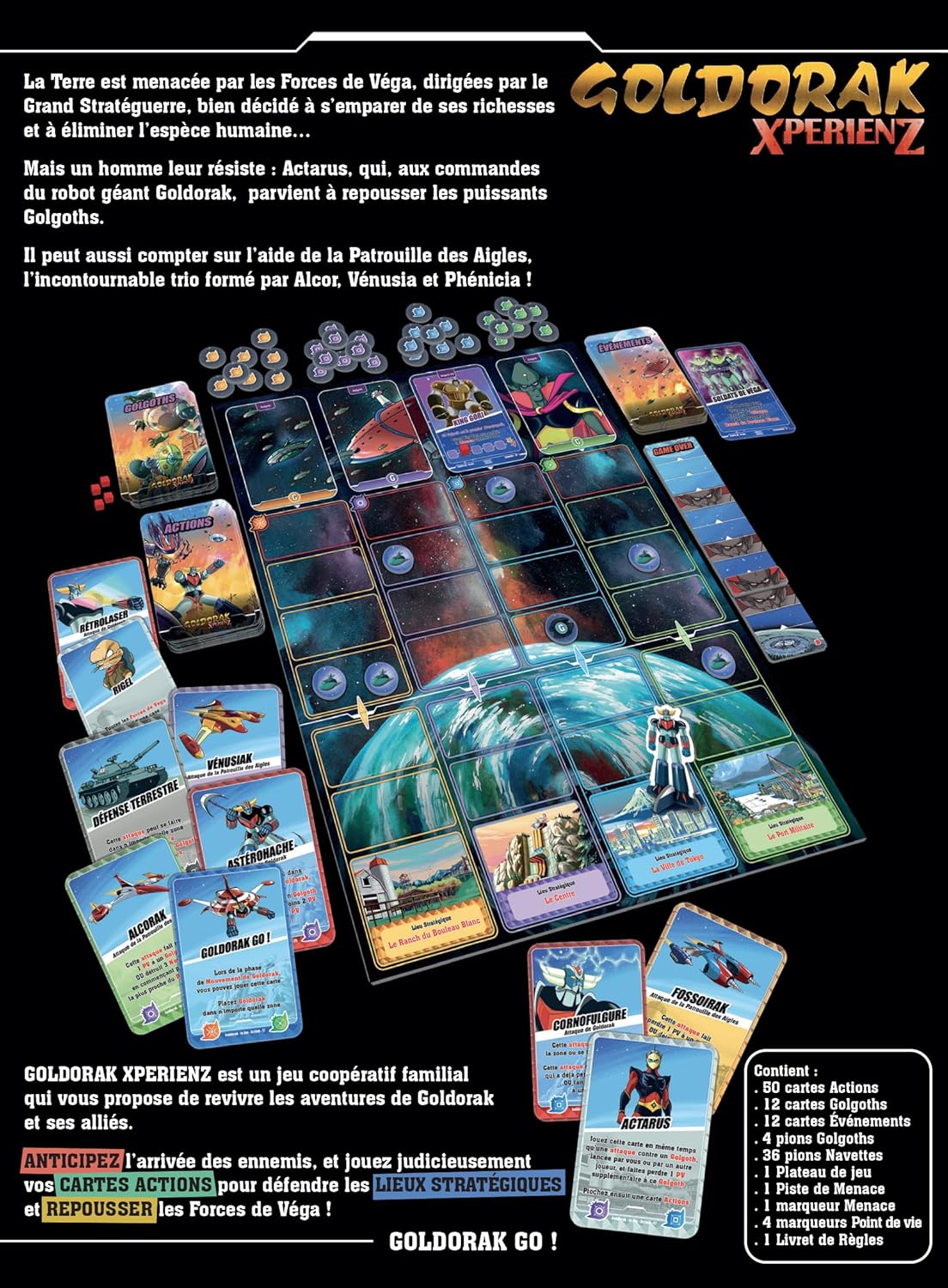 Goldorak XperienZ, jeu de cartes coopératif avec Actarus pour 1 à 4 joueurs – Image 3