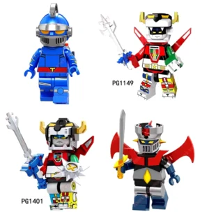 Pack de 4 minifigurines Goldorak Grendizer en PVC