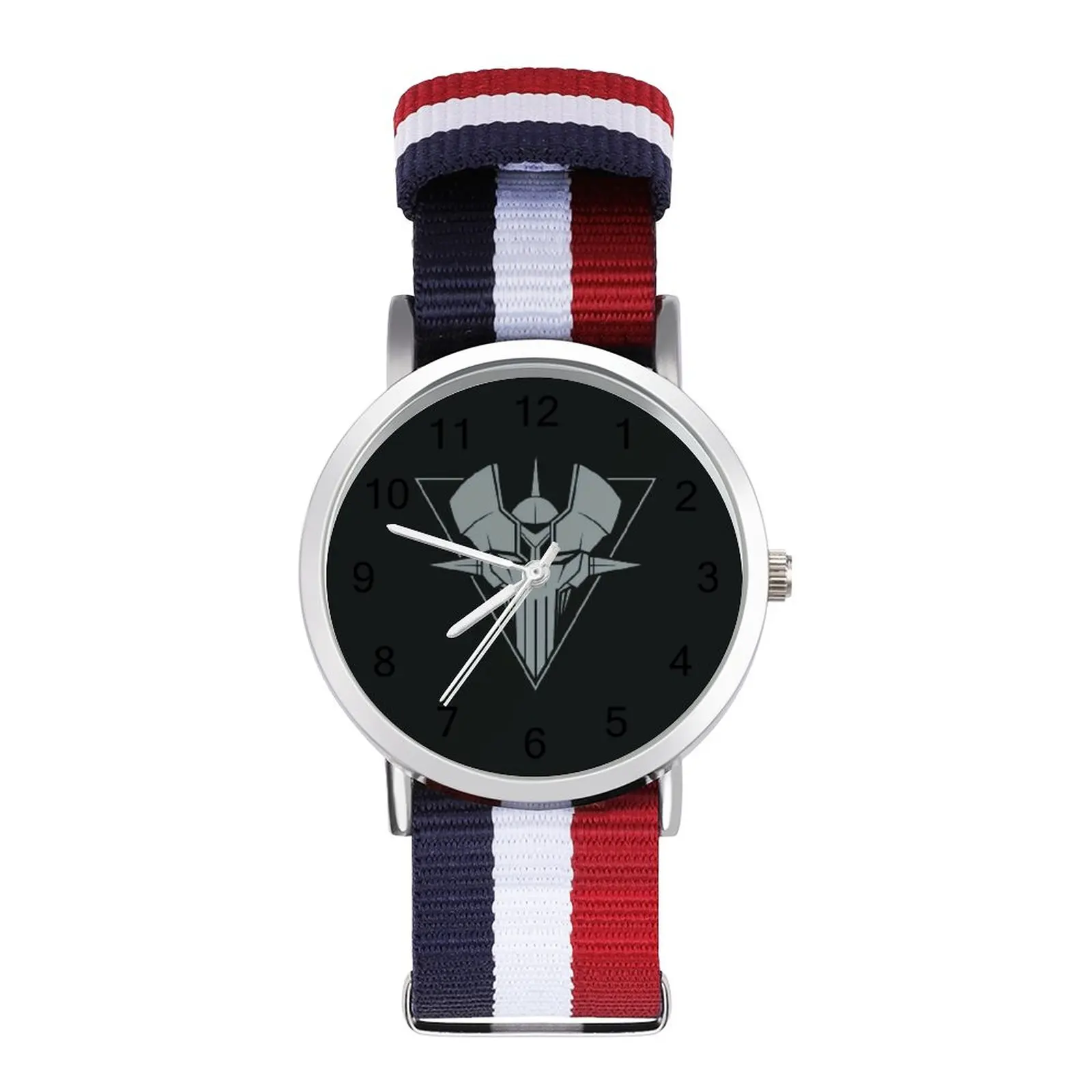 Montre Goldorak casual en acier inoxydable avec bracelet toile