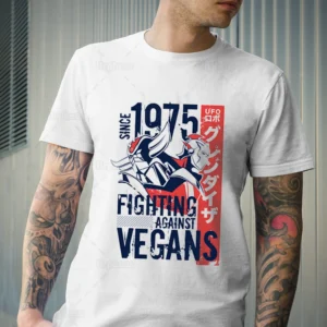 T-shirt Goldorak Vegan Grandizer style UFO Robot