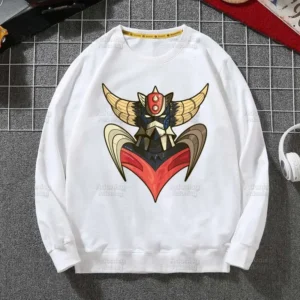 Pull Goldorak hiver, 70% Coton 30% Polyester