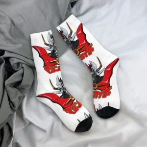 Chaussettes Goldorak blanches et rouges Mazinkaiser
