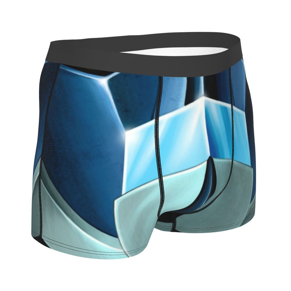 Boxer Goldorak bleu style métallique – Image 5