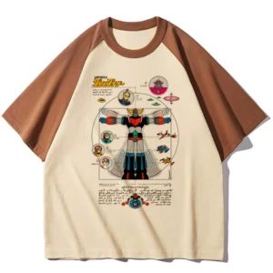 T-shirt Goldorak blueprint pour fans de la série