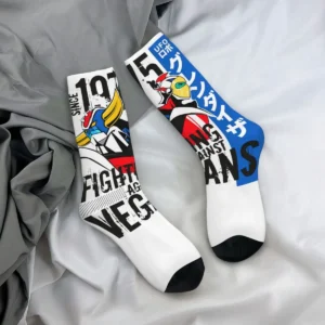 Chaussettes blanches et bleues Actarus Renaissance Goldorak