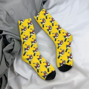 Chaussettes Goldorak Nostalgie jaunes