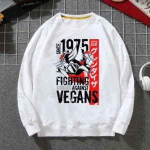 Pull Goldorak à motifs, coloris nostalgie