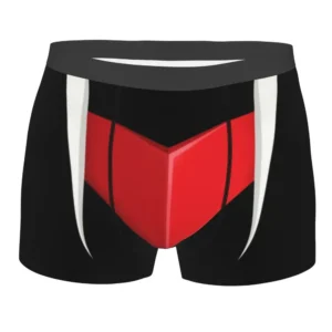 Boxer Goldorak Mazinger Z noir et rouge, intérieur 100% Coton