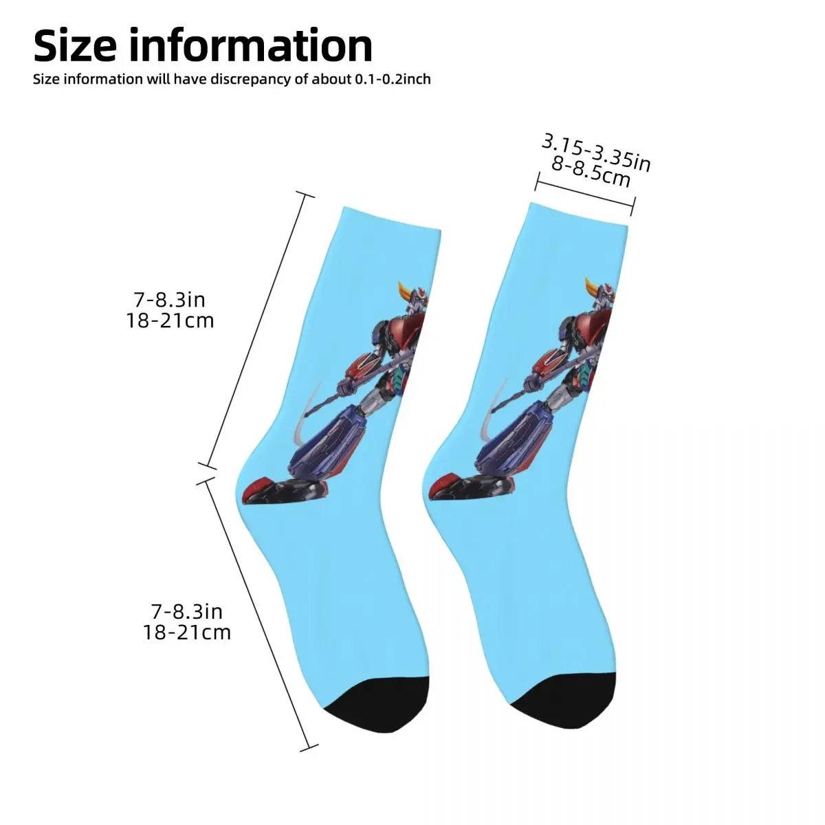 Chaussettes Goldorak bleues Greundizer – Image 3