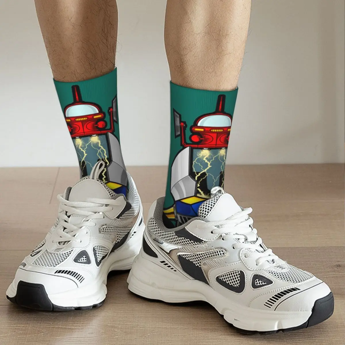 Chaussettes vertes Great Mazinger, collection Goldorak – Image 3