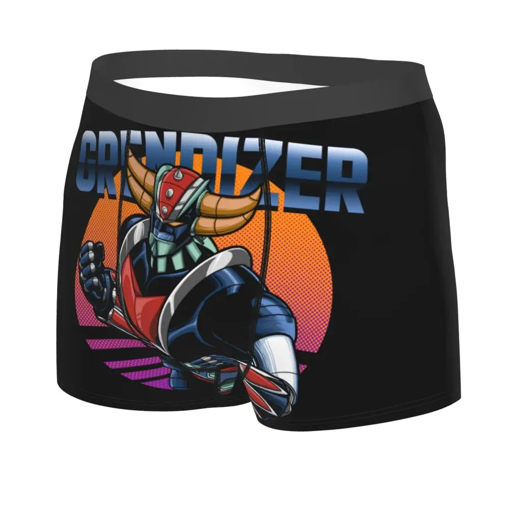 Boxer Goldorak noir et orange avec intérieur 100% coton – Image 6