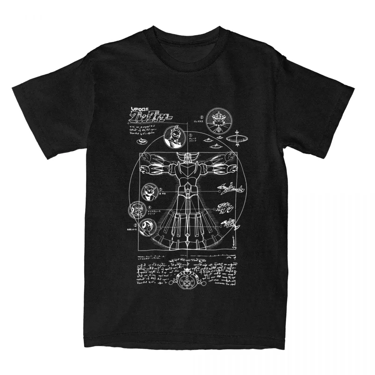 T-shirt Goldorak schéma technique original