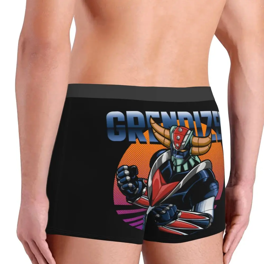Boxer Goldorak noir et orange avec intérieur 100% coton – Image 3