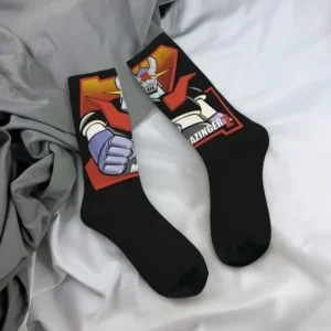Chaussettes Goldorak Mazinger noir et orange