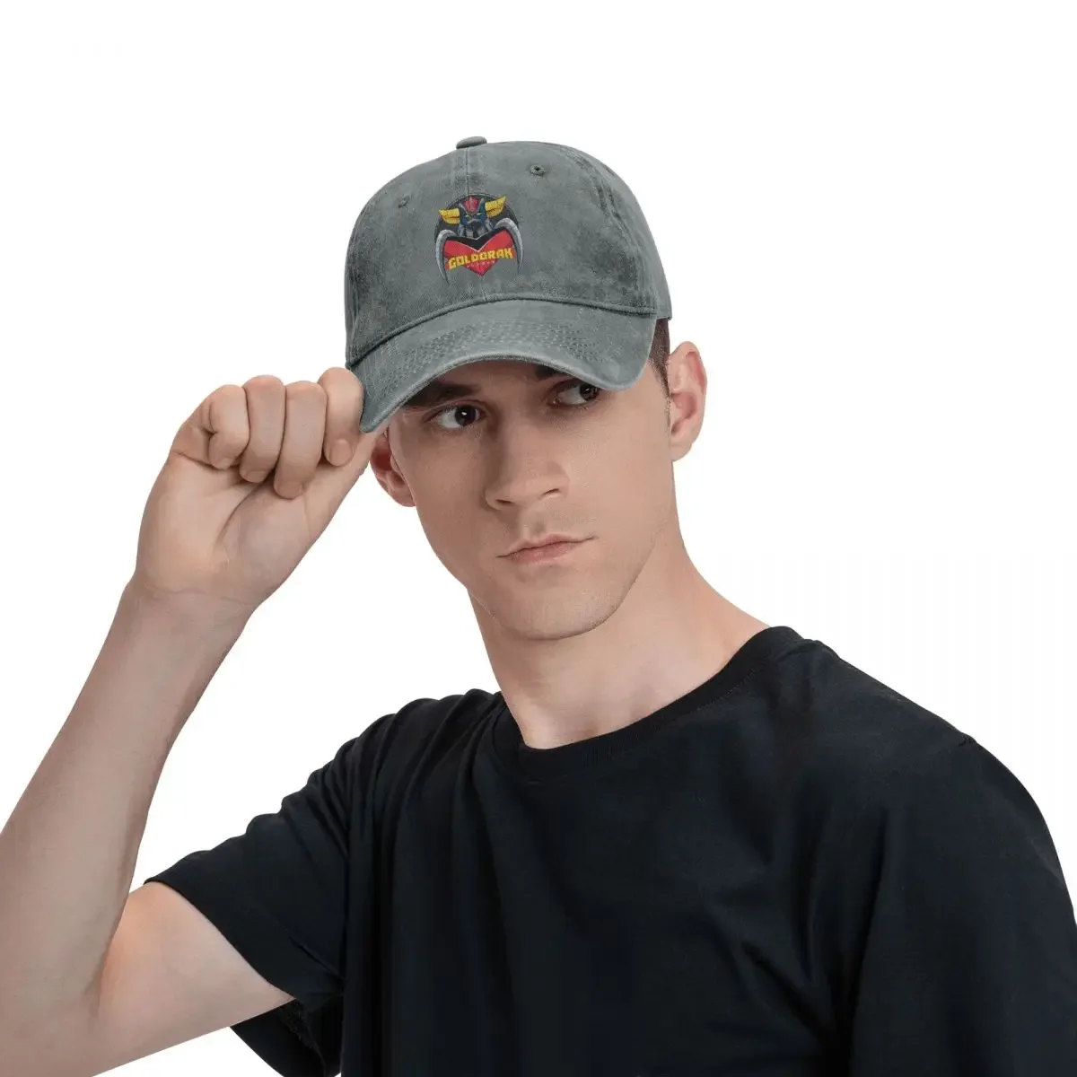 Casquette Goldorak kaki style jeans ajustable – Image 2