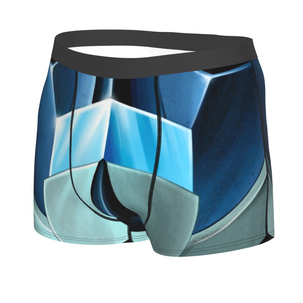Boxer Goldorak bleu style métallique – Image 4