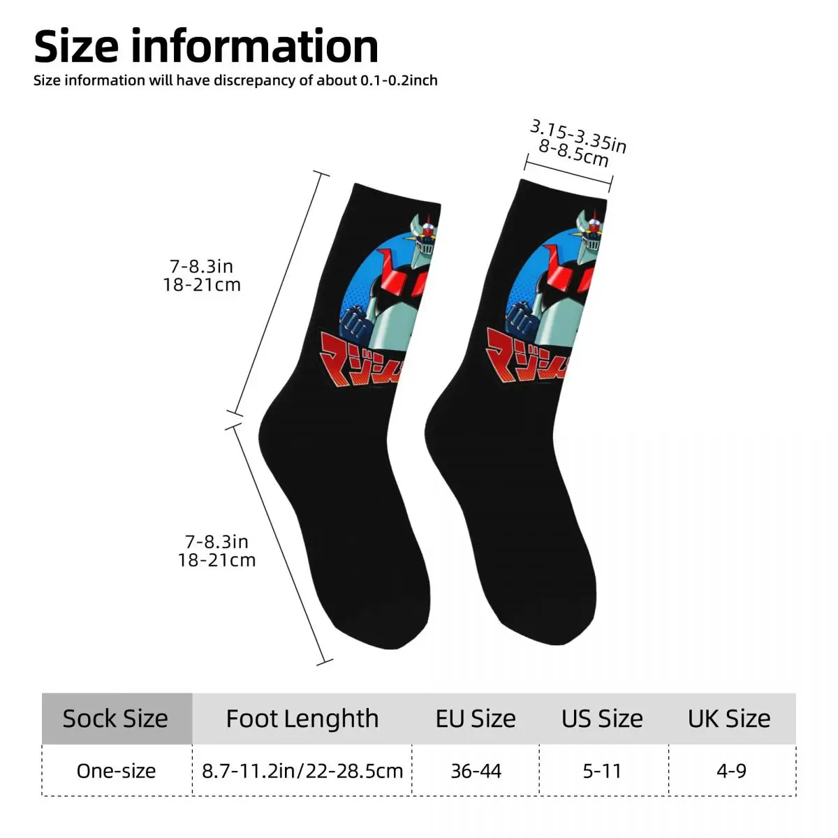 Chaussettes Cosmos Goldorak noires, Mazinger Z – Image 7