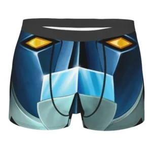 Boxer Goldorak bleu au style héroïque