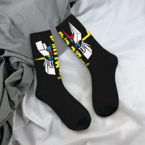 Chaussettes noires Great Mazinger x Mazinger Z en coton