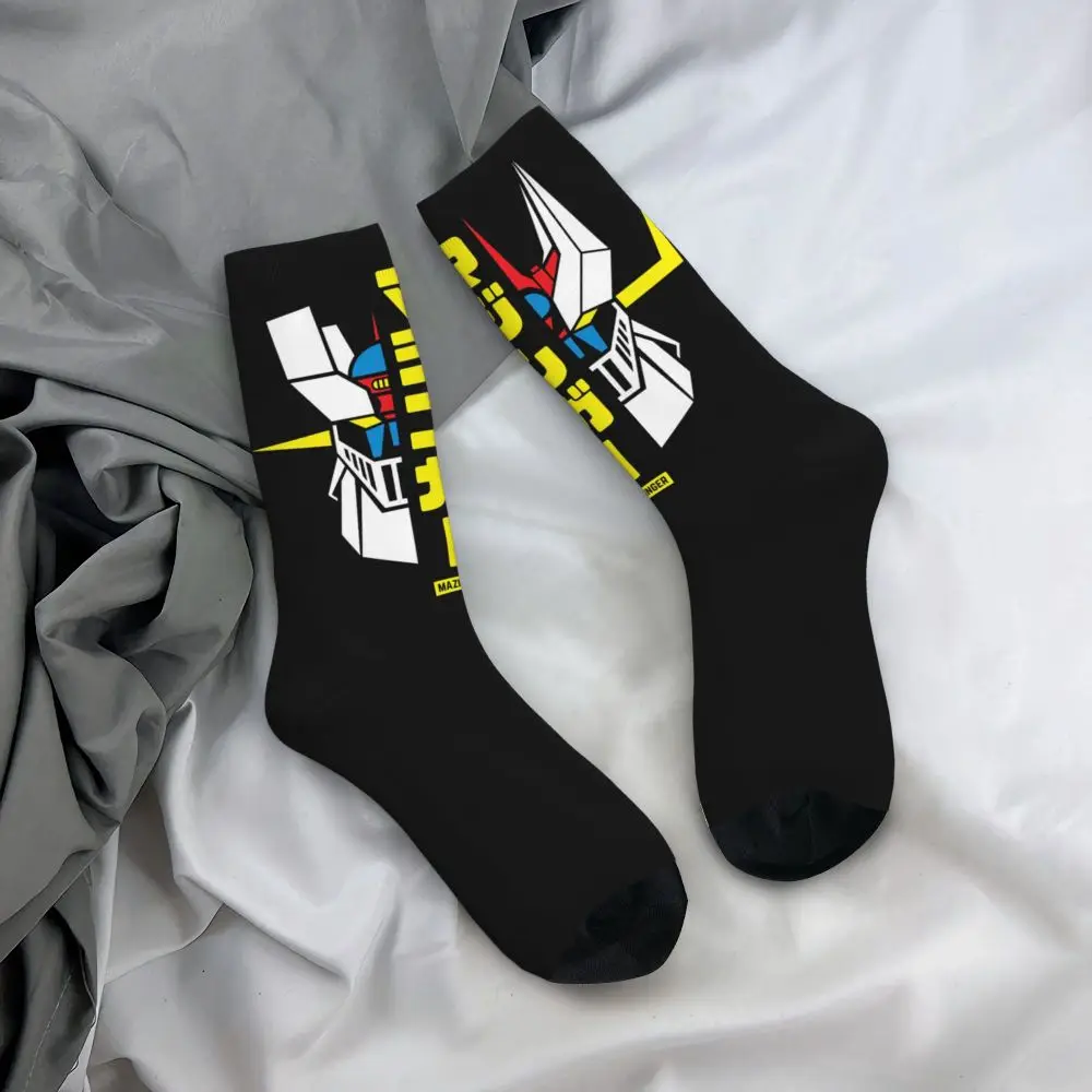 Chaussettes noires Great Mazinger x Mazinger Z en coton