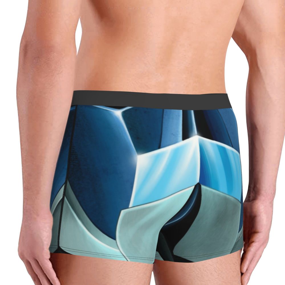 Boxer Goldorak bleu style métallique