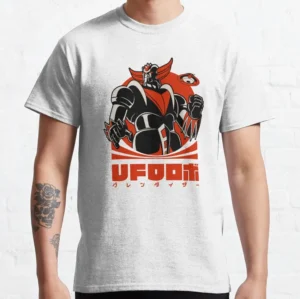 T-shirt Goldorak blanc Galaxy, esprit nostalgie d’enfance