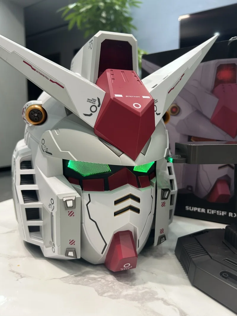 Casque wearable WHITE Gundam RX-78 Bandai avec LED – Image 3