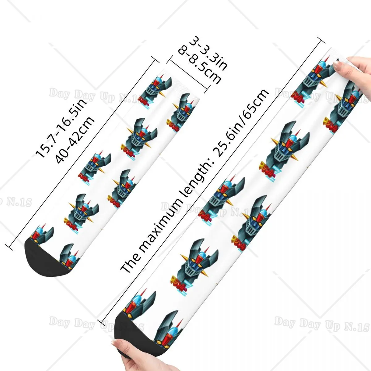 Chaussettes Goldorak blanches en coton - Mazinger Z – Image 5