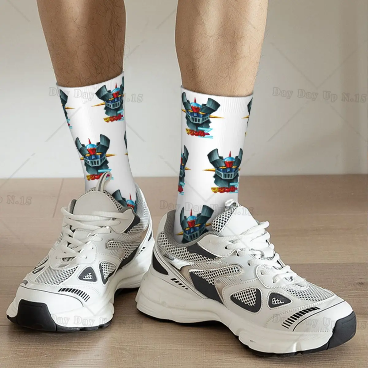 Chaussettes Goldorak blanches en coton - Mazinger Z – Image 2
