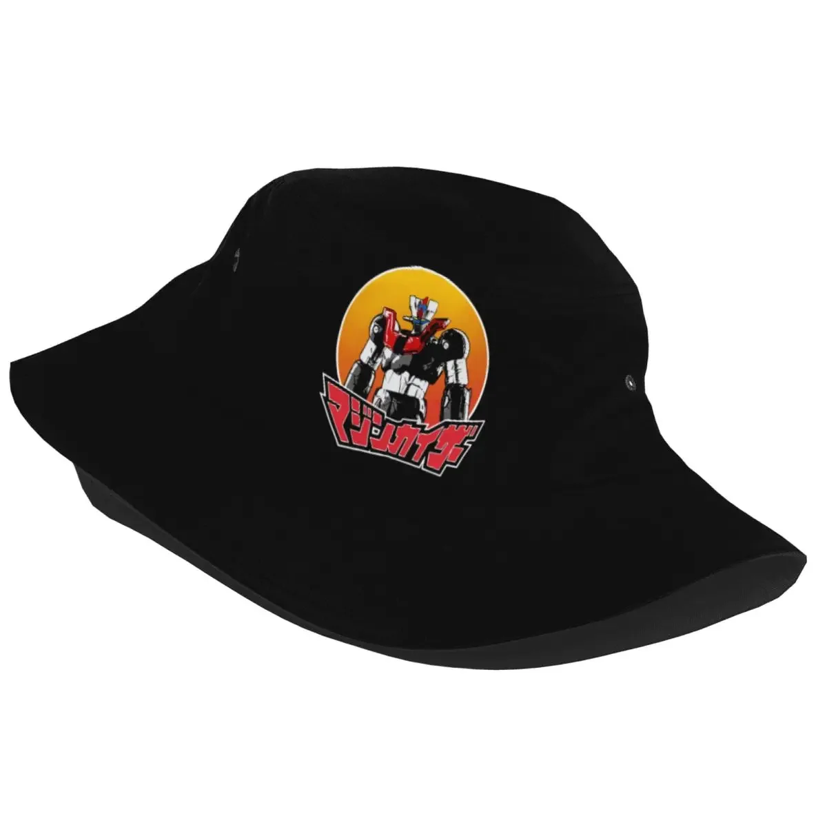 Chapeau bob Mazinkaiser Grendizer avec protection solaire – Image 2