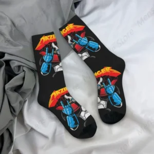 Chaussettes noires Mazinger Z en coton
