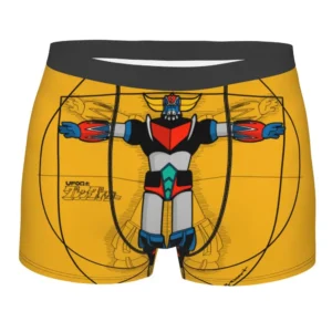 Boxer jaune Goldorak à intérieur 100% coton