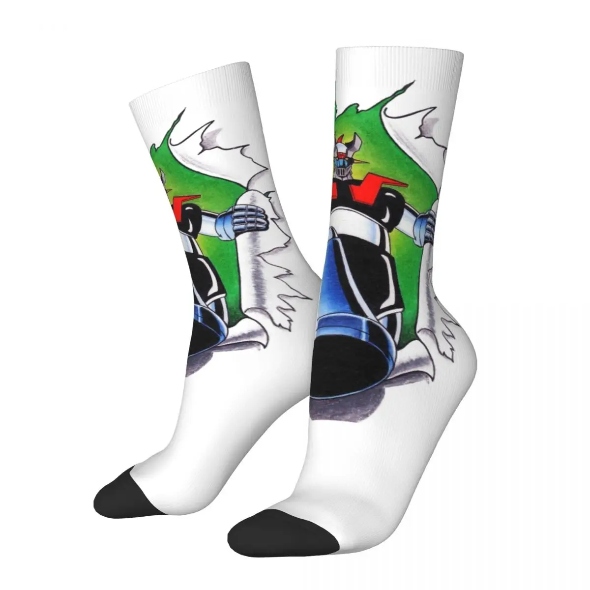 Chaussettes Goldorak et Mazinger Z, aventure blanc et vert – Image 7