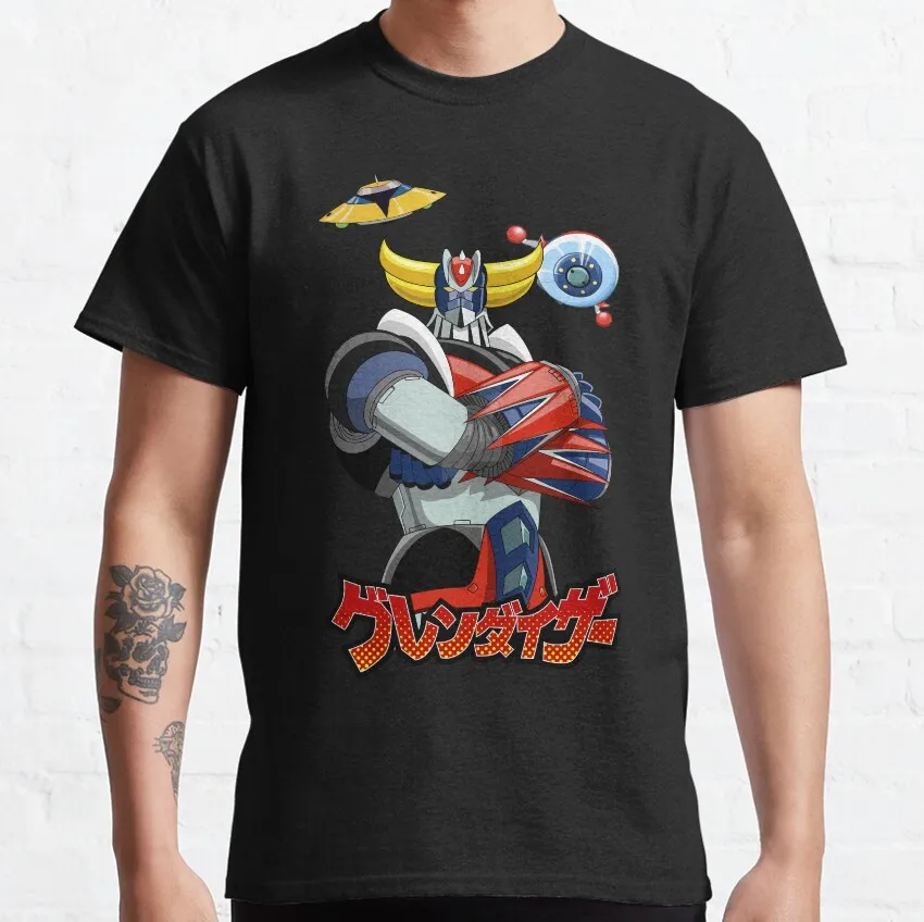 T-shirt Goldorak Noir - Imprimé UFO Robot Grendizer