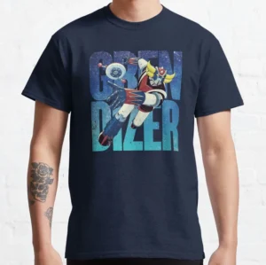 T-shirt Goldorak Grendizer bleu marine fan de science-fiction