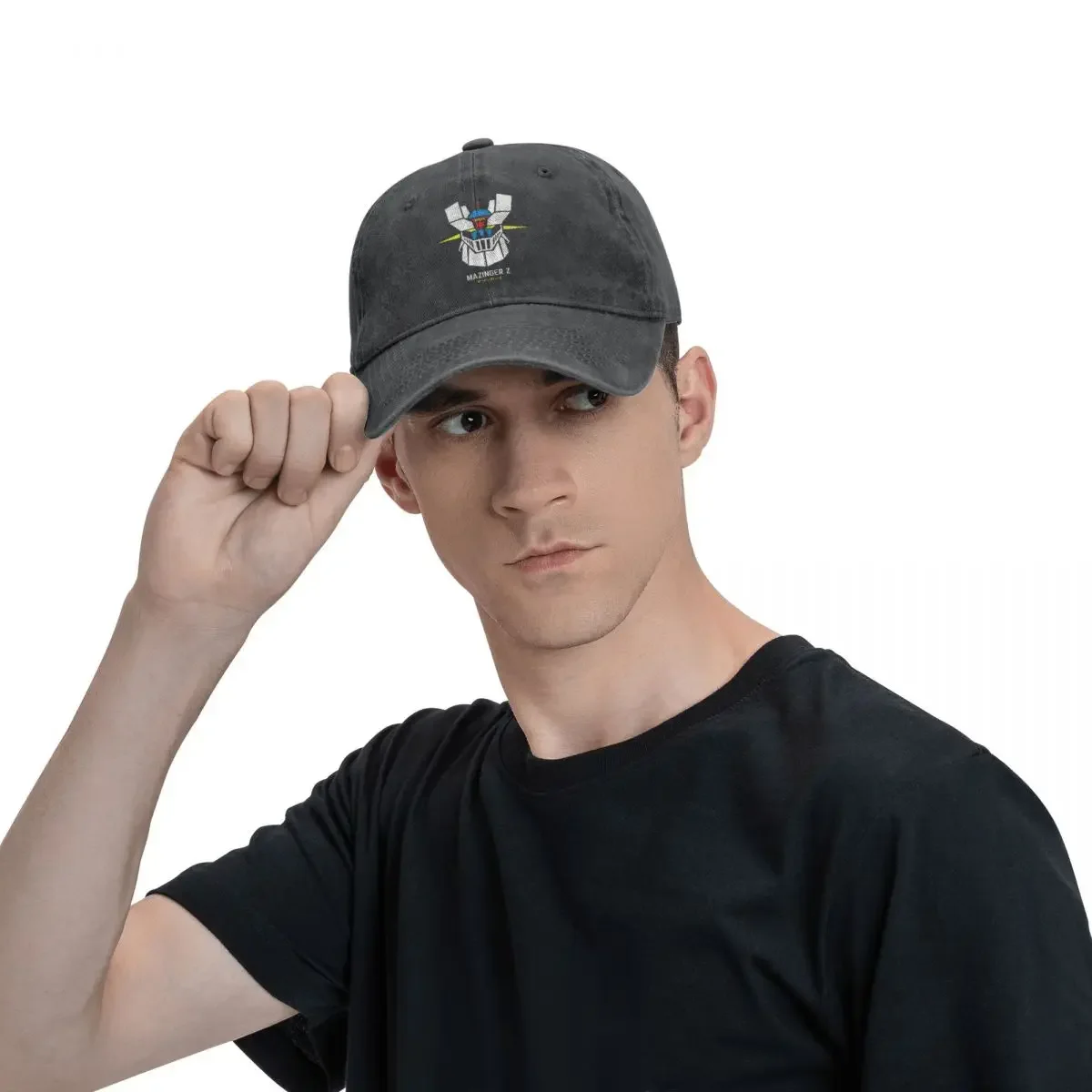 Casquette délavée Goldorak UFO Robot Mazinger Z en coton – Image 5