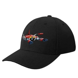 Casquette Goldorak Spacer noire, style hippie Robot UFO