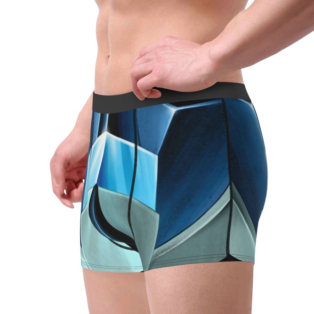 Boxer Goldorak bleu style métallique – Image 2