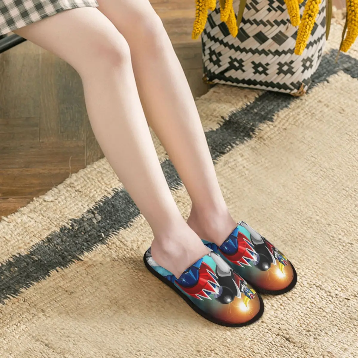 Chaussons Enfance Goldorak en 100% Polyester – Image 3