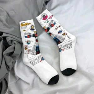 Chaussettes Goldorak blanches Greundizer Team Transformation